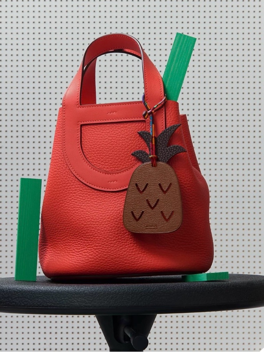 Hermes pineapple bag charm